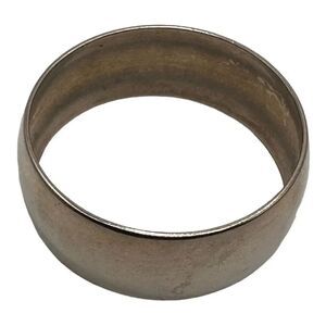 Silver bangle bracelet  approx 1 inch wide and 2.5 inches in diameter